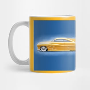 Flamed Golden Merc Mug